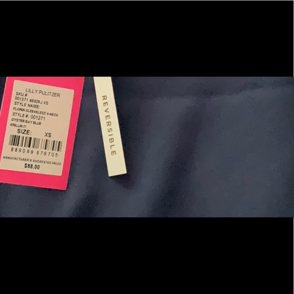 Lilly Pulitzer Florin Sleeveless V Neck NWT - Picture 3 of 5